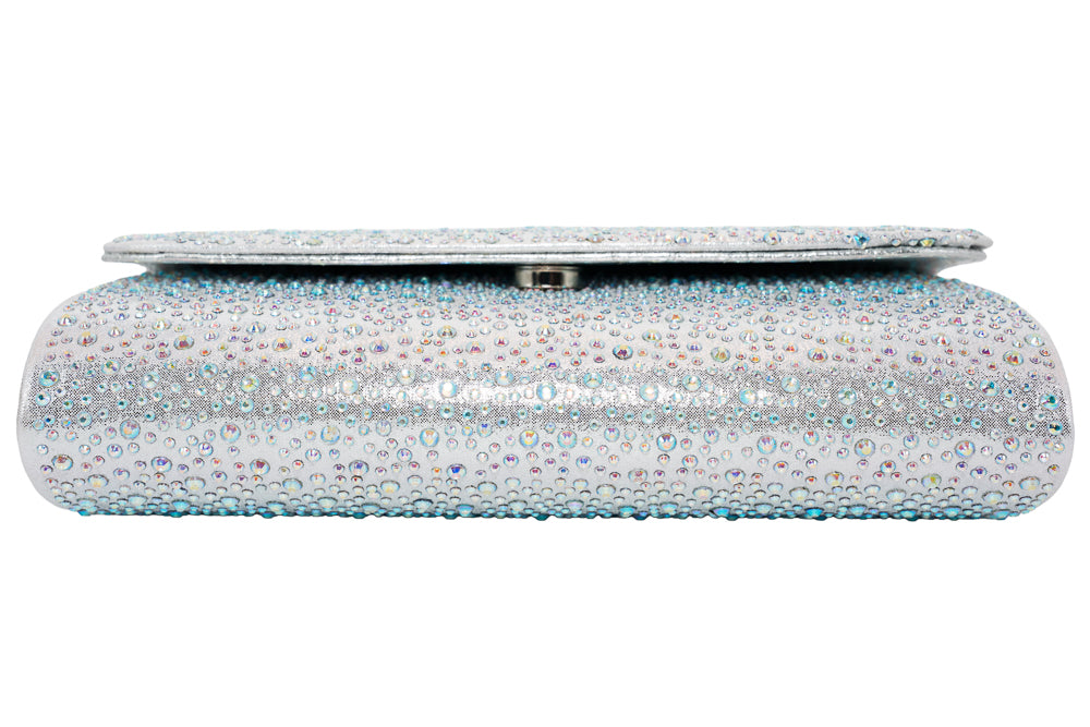 Dee Silver AB Stone Clutch Bag