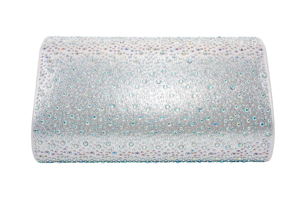 Dee Silver AB Stone Clutch Bag