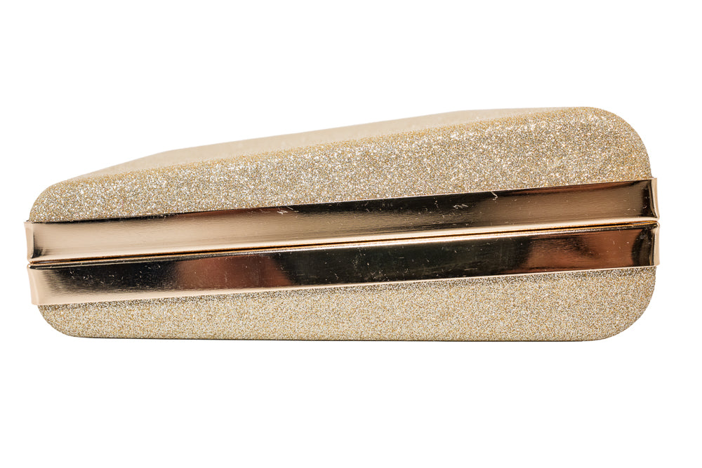 Lola Gold Glitter Evening Bag