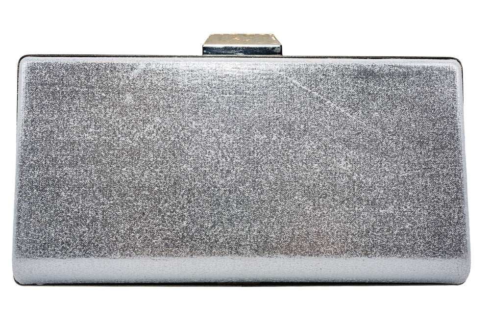Amy Silver Diamante AB Clutch Bag