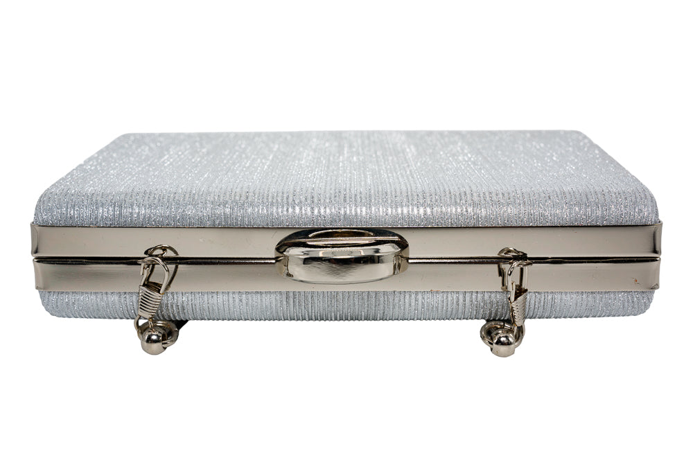 Lola Silver Shimmer Evening Handbag