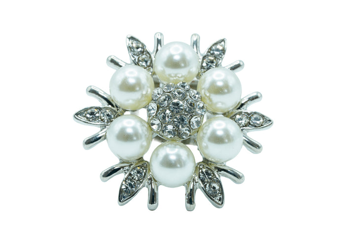 Pam Silver and Pearl Shoeclip
