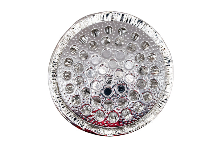 Shauna Silver Diamante Circle Magnetic Brooch Pin