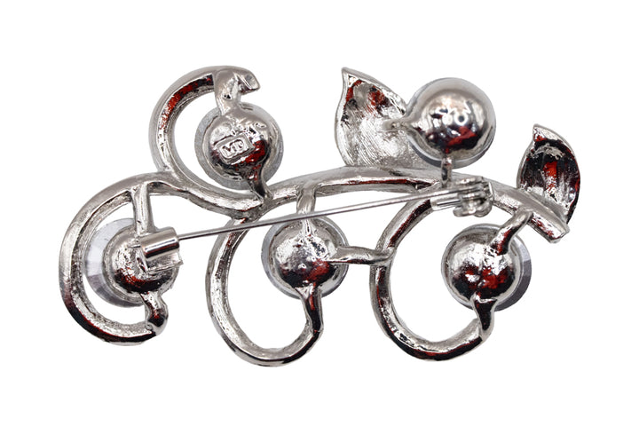 Edel Leaf Diamante Brooch