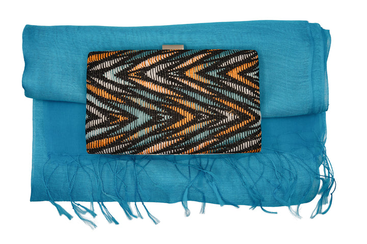 Zoe Zig Zag Handbag And Pashmina