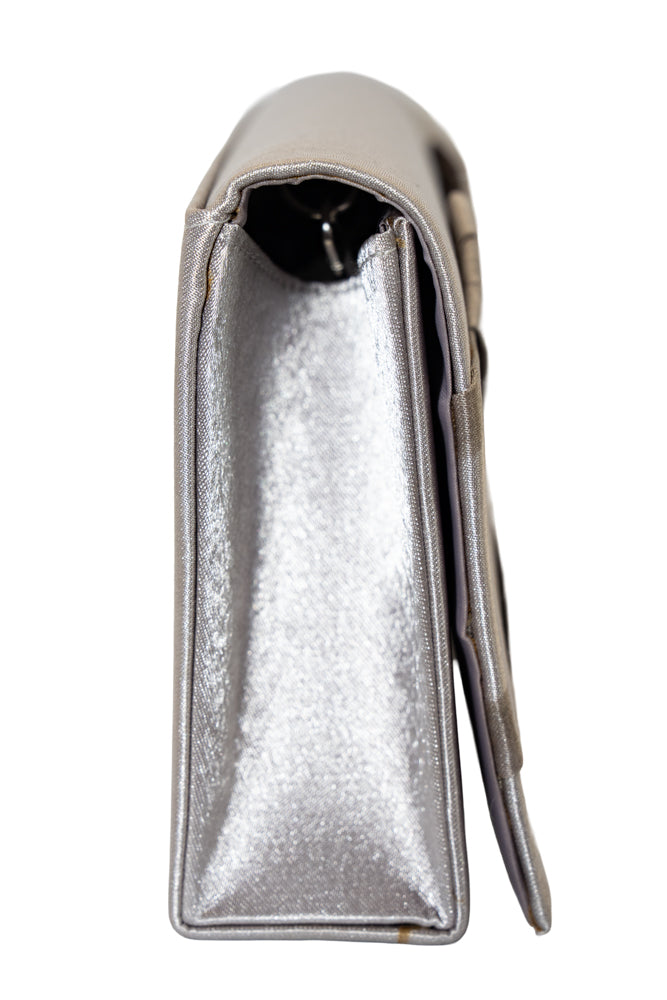 Demi Silver Handbag And Pasmina