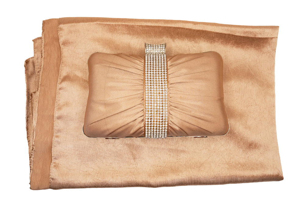 Karen Champagne Handbag And Pashmina