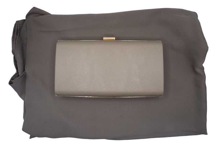 Grace Dark Grey Handbag And Pashima