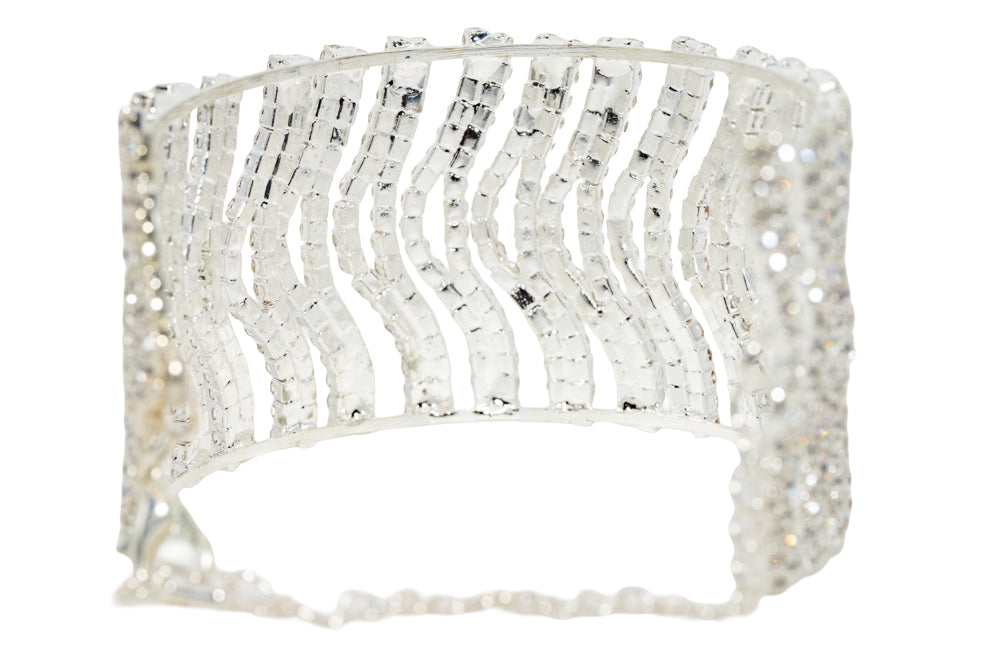 Cara Diamante Cuff Bangle Bracelet