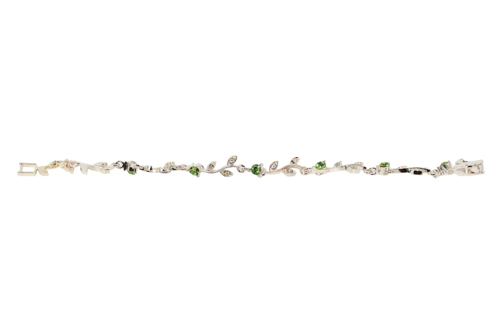 Lilly Lime Green Leaf Bracelet