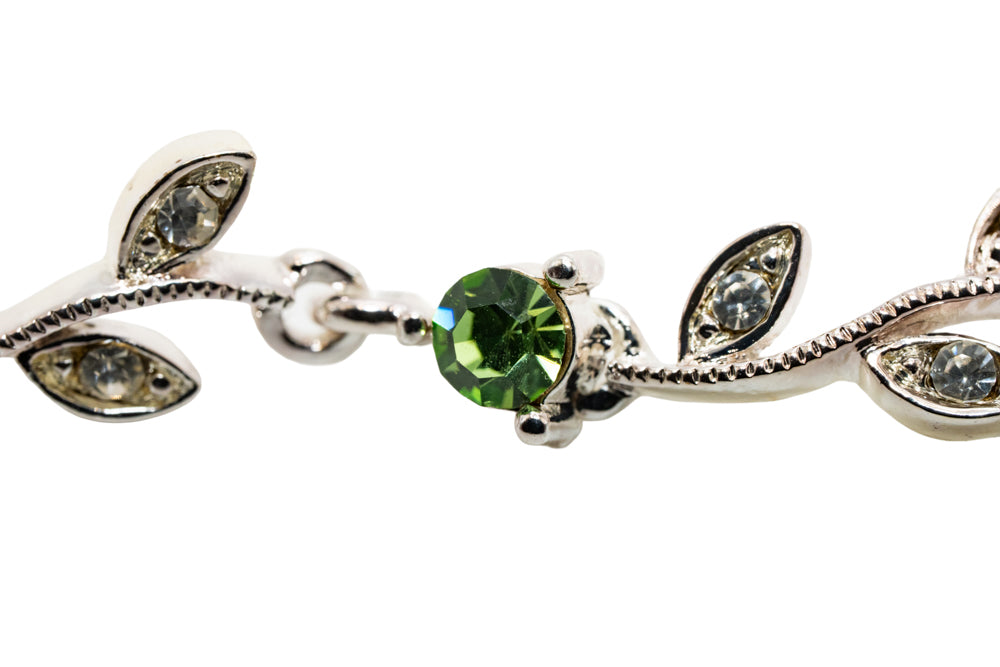 Lilly Ruby Red Leaf Bracelet