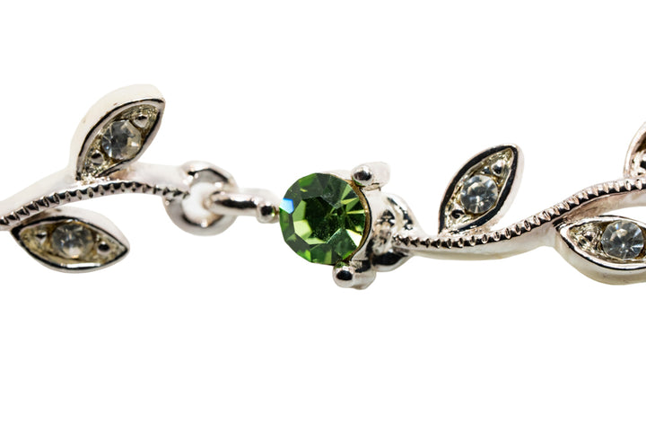 Lilly Ruby Red Leaf Bracelet