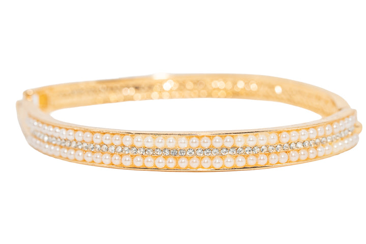 Polly Gold  Pearl Bangle