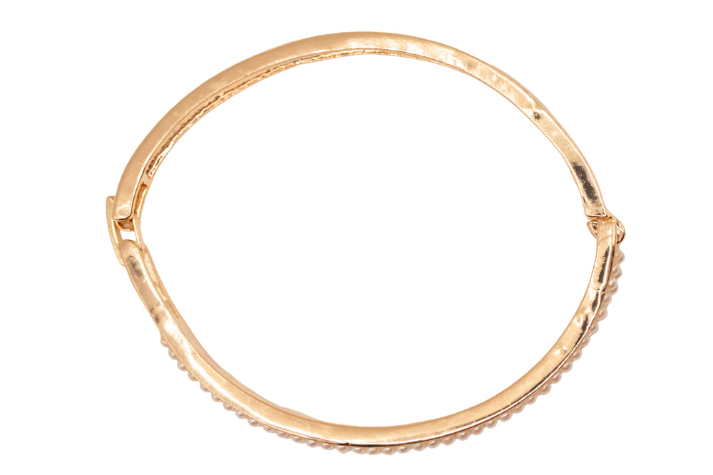 Polly Gold  Pearl Bangle