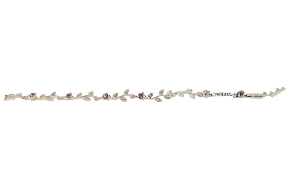 Lily Pink Leaf Bracelet