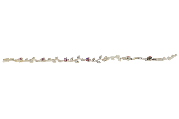Lily Pink Leaf Bracelet