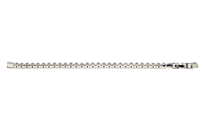Sasha  Black Silver Tennis Bracelet