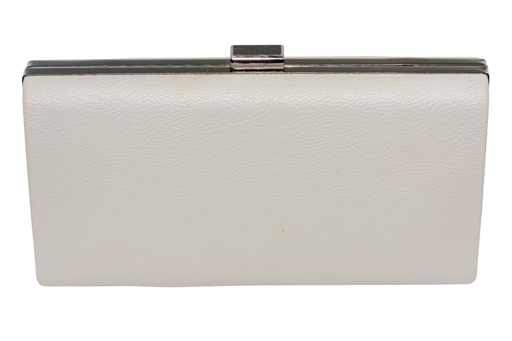 Trina Handbag – Light Grey with Gunmetal Clasp