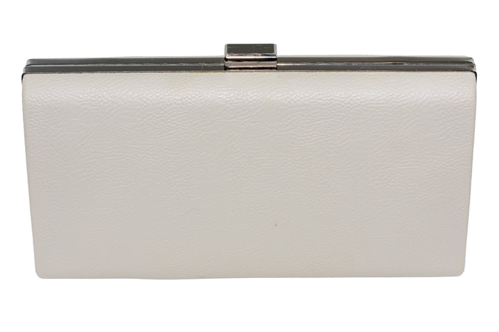 Trina Handbag – Light Grey with Gunmetal Clasp