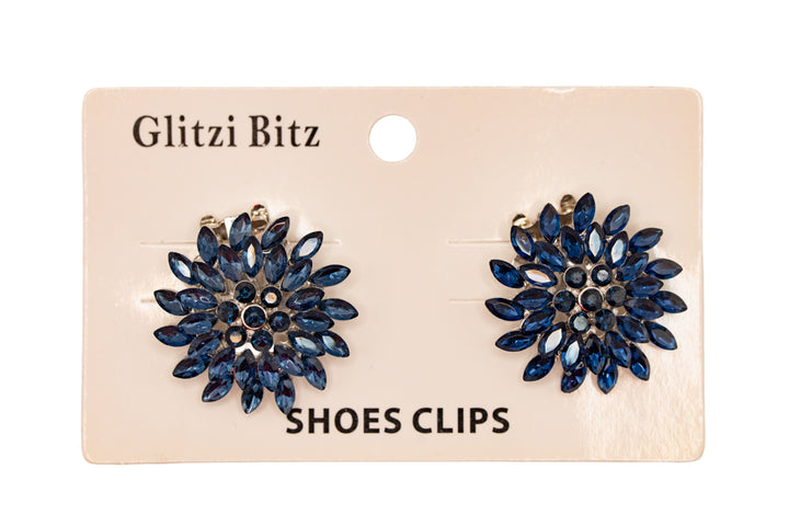 Nora Navy Shoe Clips