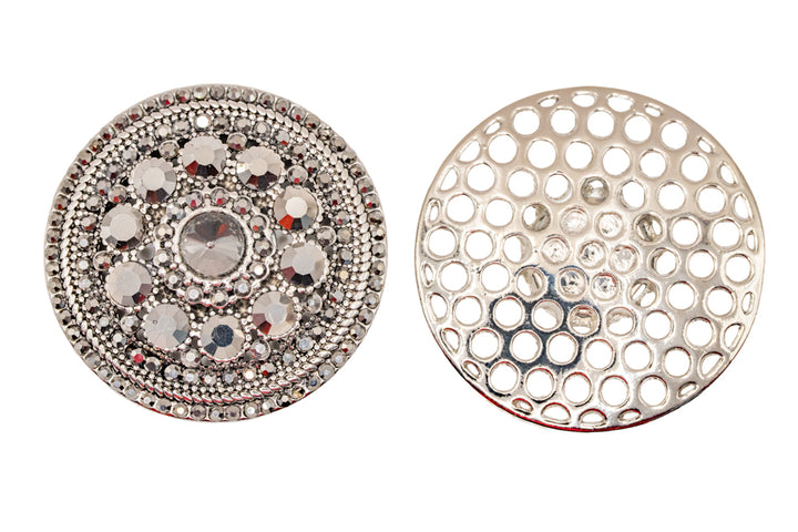 Maggie Hematite Crystal Magnetic Brooch