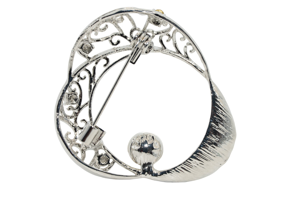 Cathy Swril Pearl Brooch