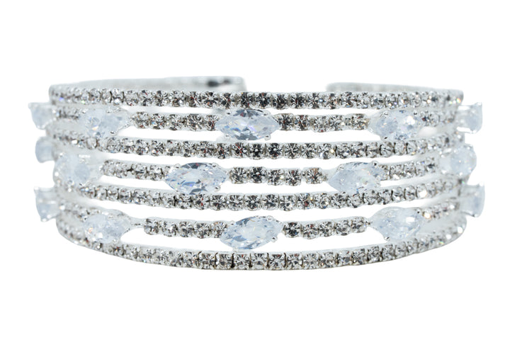 Ciara 7 Tier Diamante Bangle