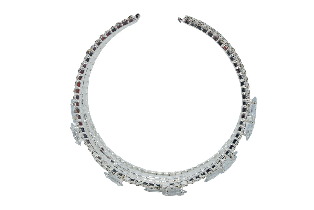 Ciara 7 Tier Diamante Bangle