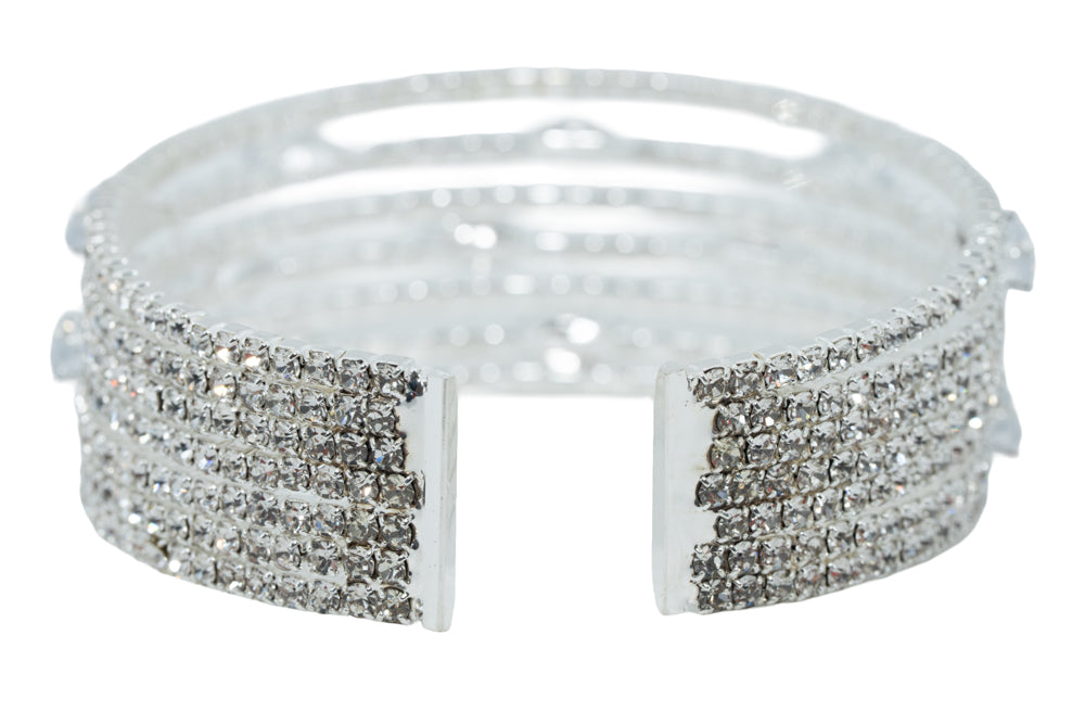 Ciara 7 Tier Diamante Bangle