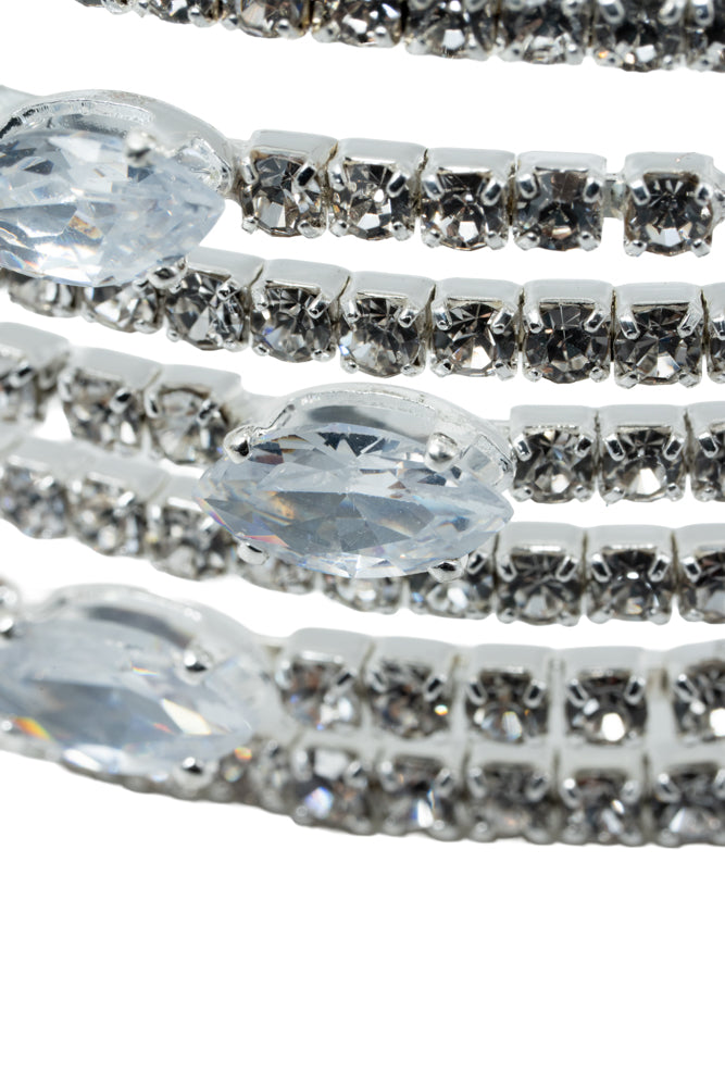 Ciara 7 Tier Diamante Bangle