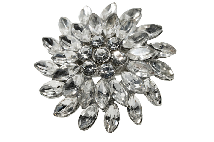Nora Crystal Flower Shoe Clips