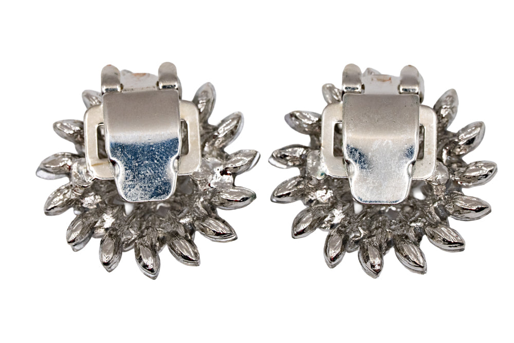 Nora Crystal Flower Shoe Clips
