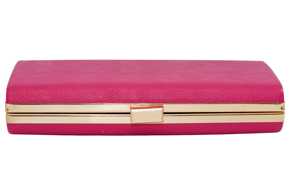 Trina Fushia gold Handbag