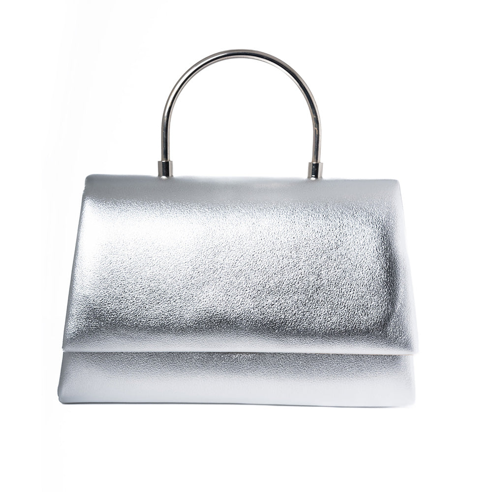 Silver Metallic Handbag