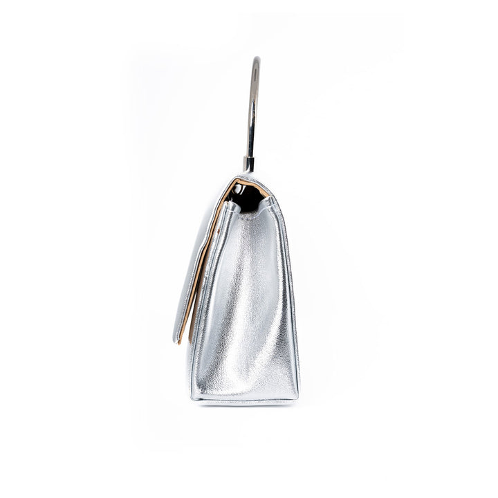 Silver Metallic Handbag