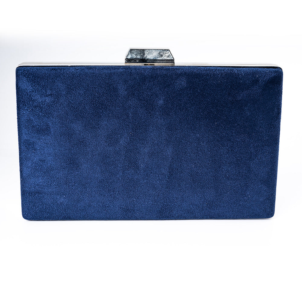 Navy Suede Handbag