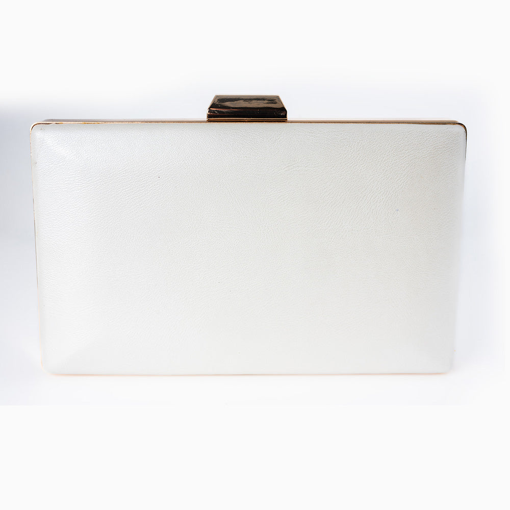 Pearlised White Handbag