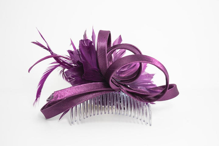 Cadbury Purple Camille Headpiece