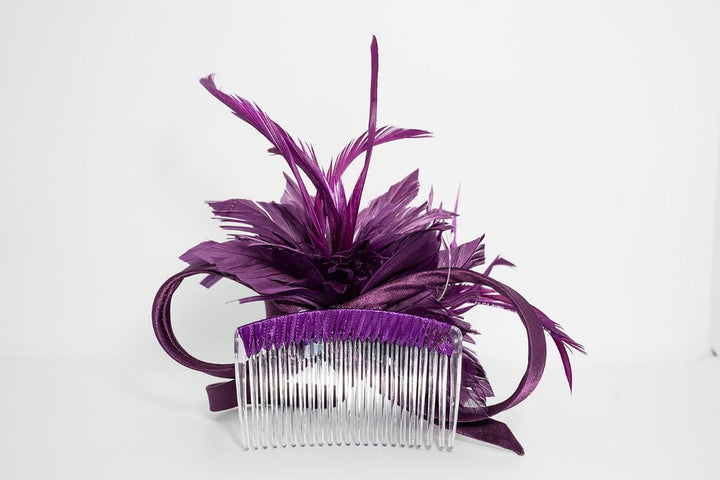Cadbury Purple Camille Headpiece