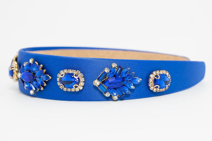 Blue Embellished Hairband