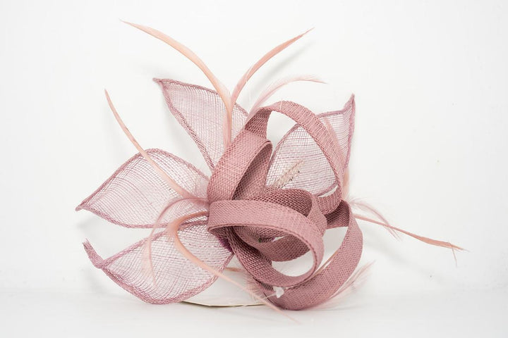 Laura Mauve Leaf Fascinator
