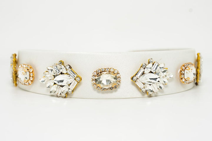 White Embellished Hairband
