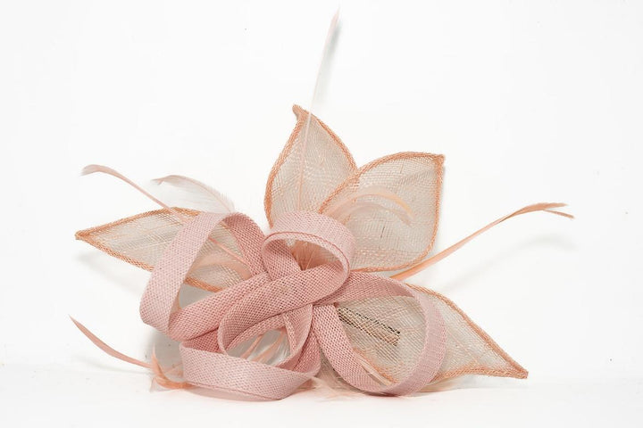 Laura Dusty Pink Leaf Fascinator