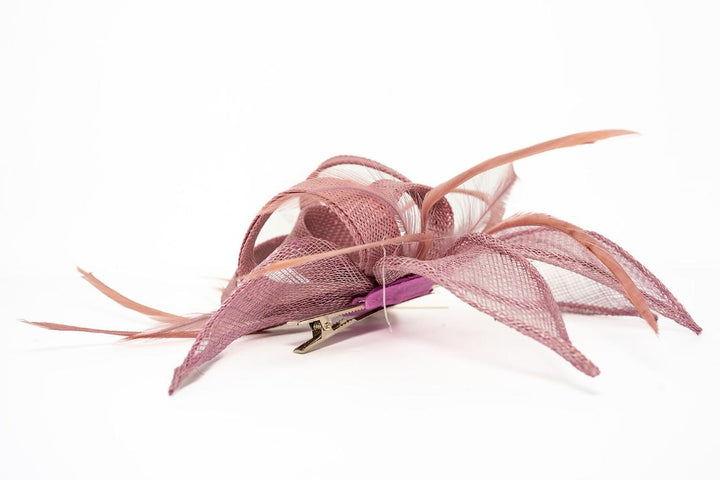Laura Mauve Leaf Fascinator