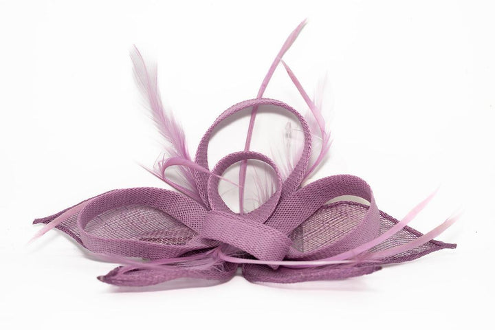Laura Mauve Leaf Fascinator