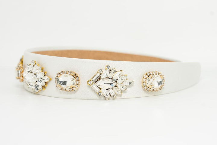 White Embellished Hairband