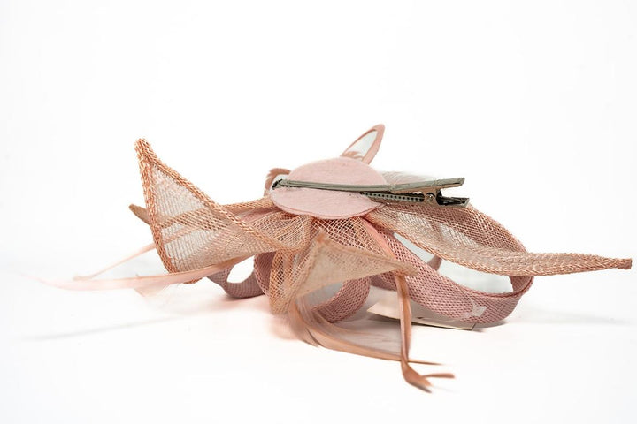 Laura Dusty Pink Leaf Fascinator