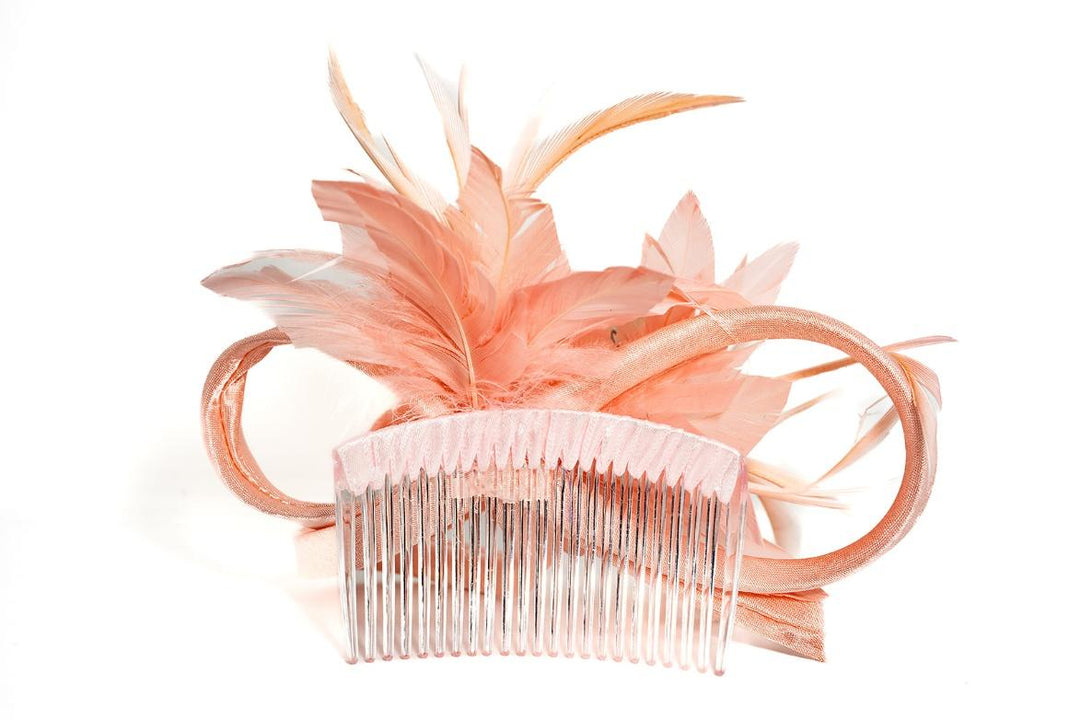 Peach Camille Headpiece